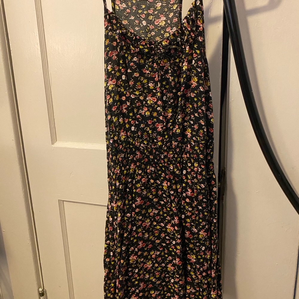 Target Black floral razor back dress
